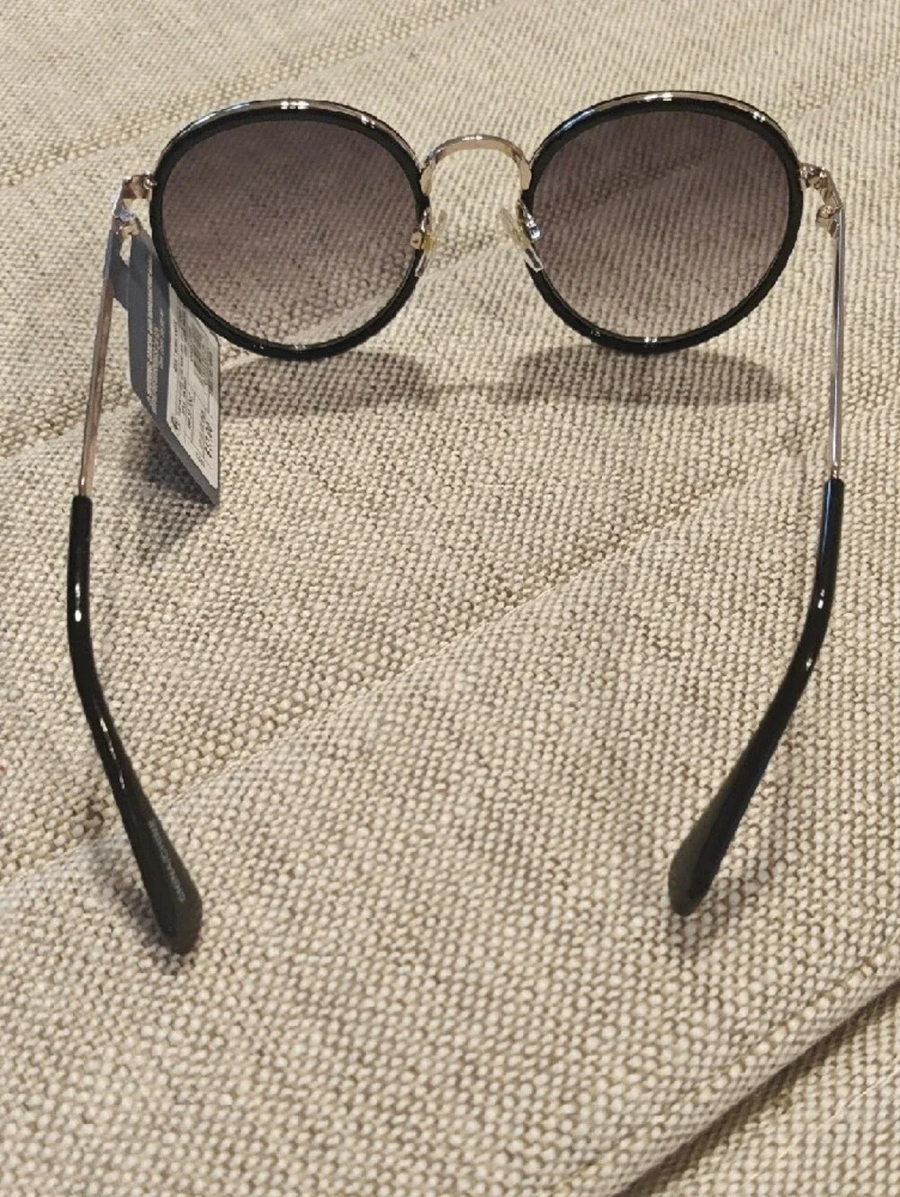 NWT Universal Thread Round Sunglasses — Black Frame with Purple Lenses - Picture 3 of 8